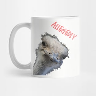 Ostrich Funny Bird Face With Goofy Expression Allegedly Mug